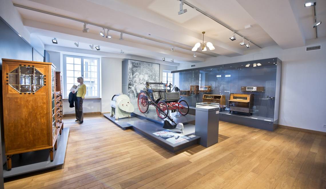 The decorative art section of the Nationalmusée um Fëschmaart