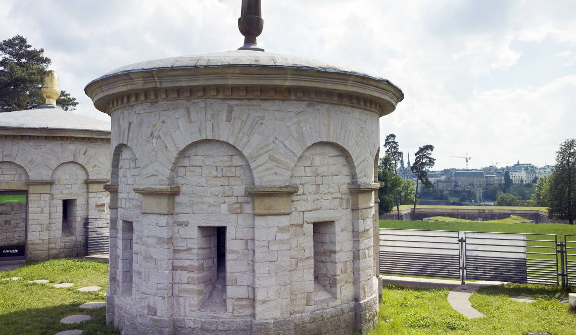One of the towers of the Musée Dräi Eechelen