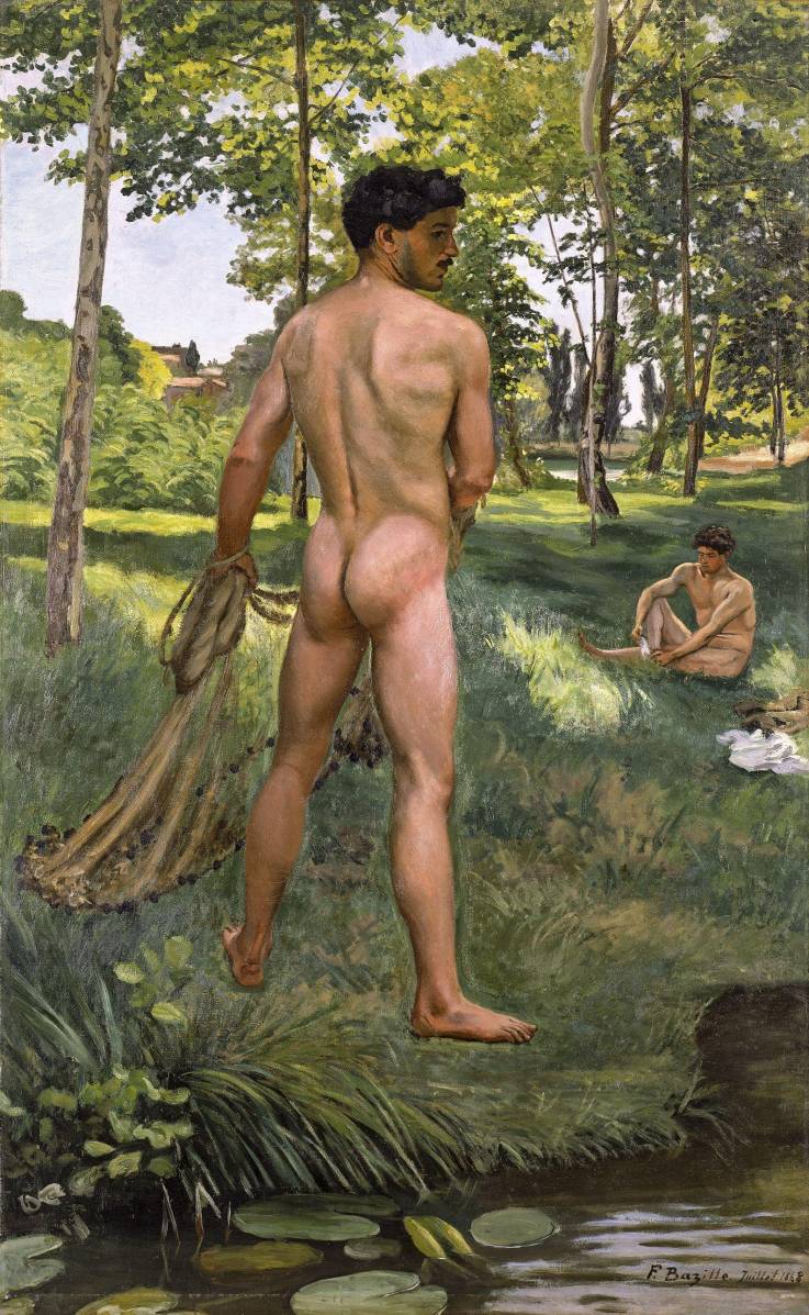 Frédéric Bazille, Fischer mit Netz, 1868