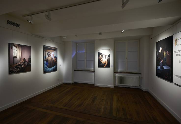 
Installation view from the show Je est un autre at the Nationalmusée um Fëschmaart featuring works by Bruno Oliveira
