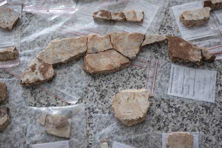 Bruchteile des Mosaiks