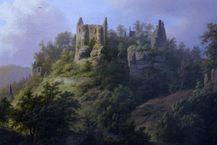 Vue sur le château de Larochette (1848) de Barend Cornelis Koekkoek est entré en 2016 dans les collections du musée grâce à une action de souscription publique.